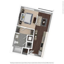 S1 Floor Plan at East 51 At Rocketts Landing, Richmond, VA, 23231