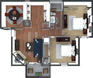 2 bed 1 bath at Rocklin Manor  Apartments, California, 95677