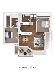 Freshly update 2 bedroom 2 bath