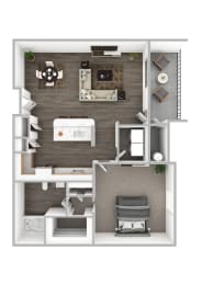 Cerise Floor Plan at The Michael B Townhomes and Flats, Las Vegas, 89148