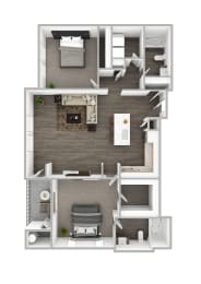 Ivory Floor Plan at The Michael B Townhomes and Flats, Las Vegas, NV