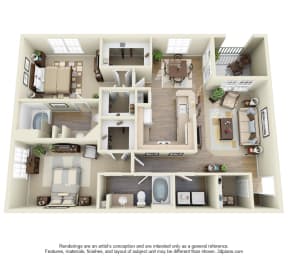 Montfort Place in North Dallas, TX, For Rent. Now leasing 1 and 2 bedroom apartments.