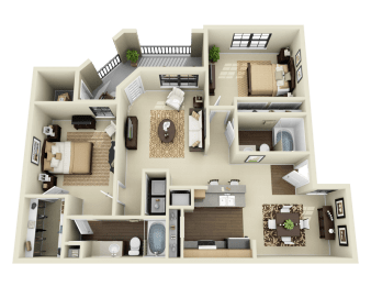 Mission at La Villita Apartments in Irving, TX offers 1, 2 & 3 bedroom apartment homes with appliances.