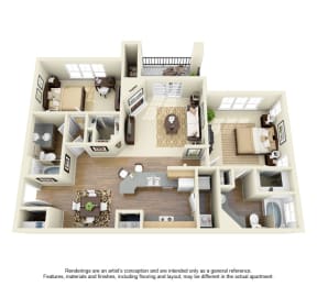 2 bed 2 bath at Gates de Provence Apartments, Texas, 75287