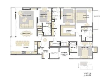 Floor Plan  Unit 330