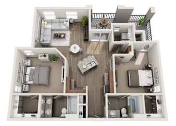 The Artist Floor Plan at Craft at Gilbert and Baseline, Mesa, AZ 85204