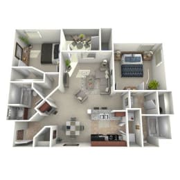 B1 Floor Plan at Superstition Canyon, Mesa, AZ