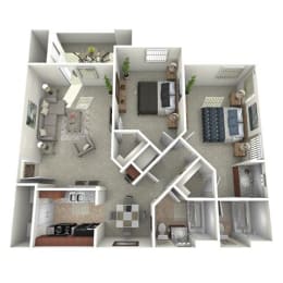 B2 Floor Plan at Superstition Canyon, Mesa, 85209