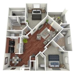 B3 Floor Plan at Superstition Canyon, Mesa, Arizona