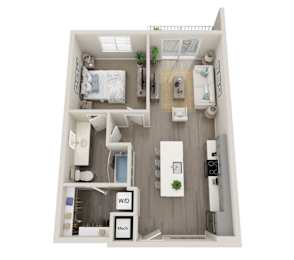 A1 Floor Plan at Icon @ Cooley Station, Gilbert, 85295