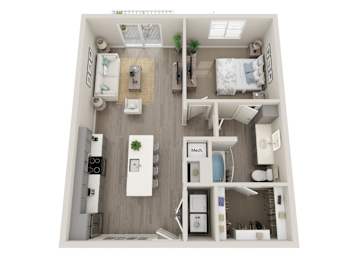 A1 Floor Plan at Icon @ Cooley Station, Gilbert Arizona