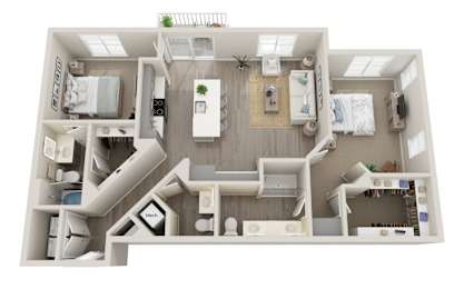 B3 Floor Plan at Icon @ Cooley Station, Gilbert Arizona