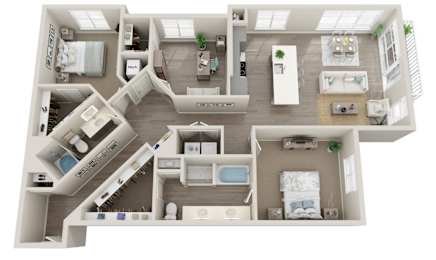 C2 Floor Plan at Icon @ Cooley Station, Arizona, 85295