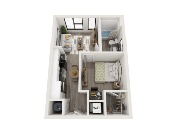 A1.1 Floor Plan at Link Apartments® Montford, Charlotte, 28209
