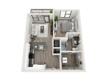 A2 Floor Plan at Link Apartments® Montford, Charlotte