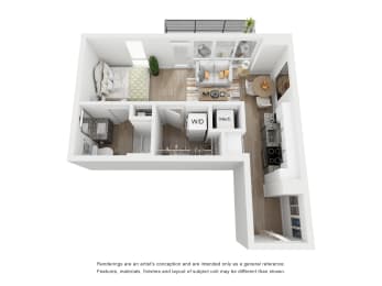 S5 Floor Plan at Link Apartments® H Street, Washington