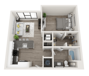 A3 Floor Plan at Link Apartments® Montford, Charlotte, North Carolina
