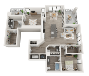B5 Floor Plan at Link Apartments® Montford, North Carolina