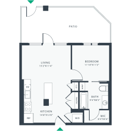 1 bed 1 bath G at Link Apartments® Four 12, Oakland, CA, 94607
