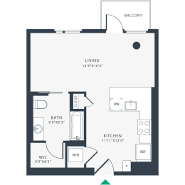 Studio 1 bath at Link Apartments® Four 12, California
