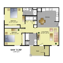 a floor plan of a house for rent