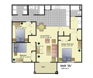 floor plan of the upper level of a house