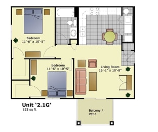 a floor plan of a bedroom floor plan with a bathroom and a living room