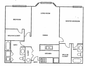 floor plan 1055 axcess 15 apartments Logo at axcess 15 apartments in Portland oregon