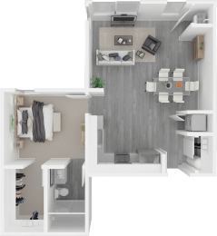 Floor Plan 3 at Parq Crossing Apartments