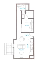A17 Floor Plan at Vue 22