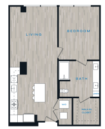 a floor plan of a room with a wood floor