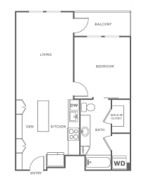 A3 Floor Plan at The Rylan Apartments