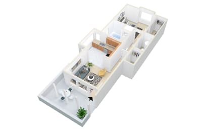 A6 floor plan at Russellville Commons