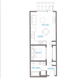 Floor Plan  A8 Floor plan at Vue 22