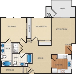 B1 floor plan at Santa Rosa