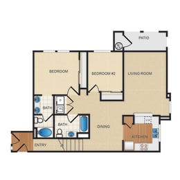 floor plan at Santa Rosa
