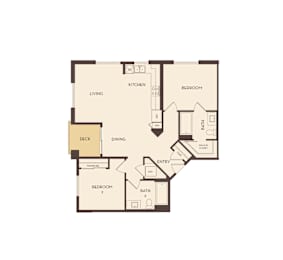 B2 floor plan at Marc