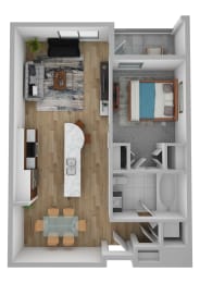 A2 floor plan at Domain San Diego