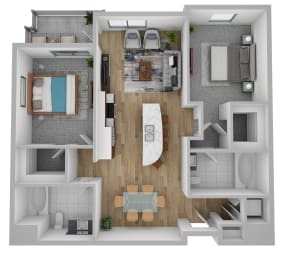 B1 floor plan at Domain San Diego