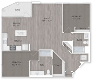B4 Floor plan at Eleanor