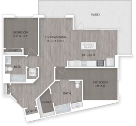 B5 Floor plan at Eleanor