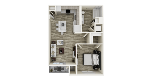 A1 floor plan at Brix 325 Apartments