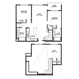 B2 Floor Plans at The Herald Apartments