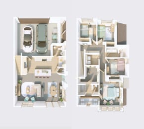 D1 floor plan at Merge 56 Apartments