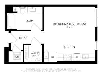 A black and white drawing of a floor plan for a home.