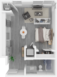 Floor Plan 1 at Parq Crossing Apartments