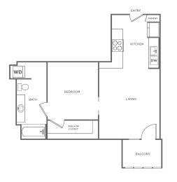 S3 Floor Plan at The Rylan Apartments
