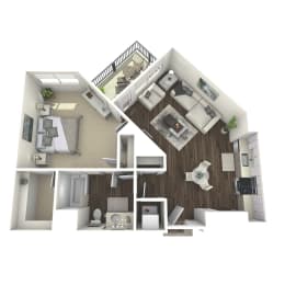 A3 Floor Plan at The Platform Urban Apartments