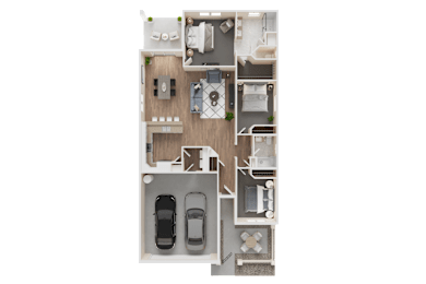 3D Floorplan 1493 at Westpark in Buckeye, Arizona