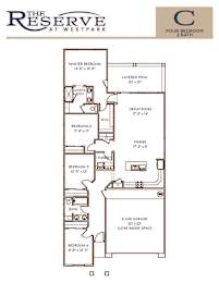  Floor Plan 4 Bed 2 Bath - 1740 sqft